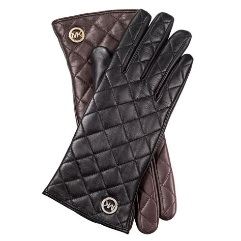 delivered michael michael kors quilted leather gloves|Michael Kors women's leather gloves.